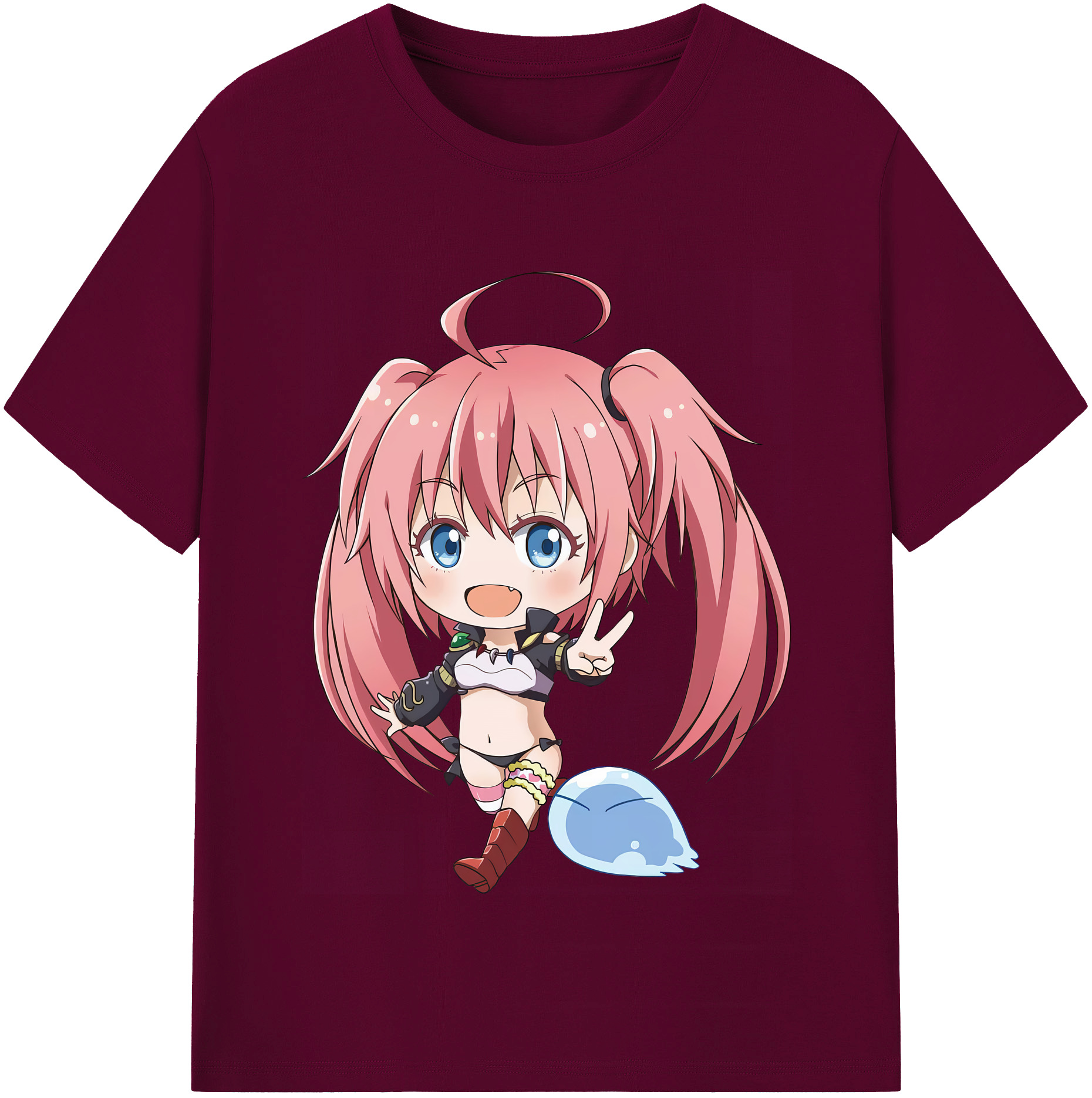（画像用） 転スラ Regarding Reincarnated to Slime レディースカジュアルプリントTシャツ（綿100％）